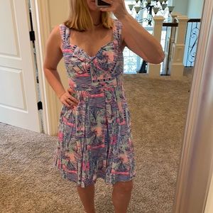 LILLY PULITZER CYNDI SWEETHEART FIT &FLARE DRESS